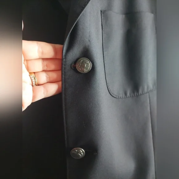Brooks Brothers 1818 Regent Classic Blazer Jacket Wool Navy Blue 42R Preppy